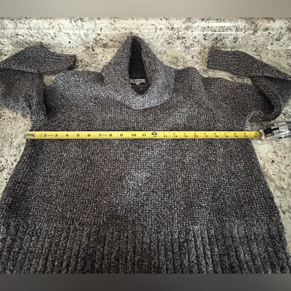 Madewell Eastbrook Turtle Neck Crossover Open Back Wool Blend Sweater Size M - Picture 10 of 11
